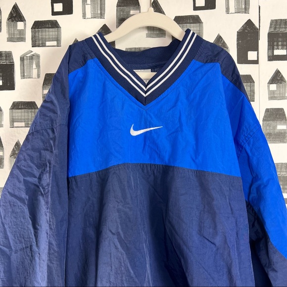 Nike Kid’s Two Tone Blue Windbreaker Kid’s Size 10-12 - Picture 3 of 5